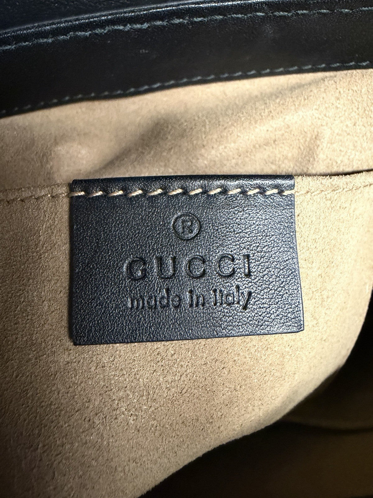 Gucci Padlock Mini Backpack Beige GG Supreme Canvas Brown/Black — view 12