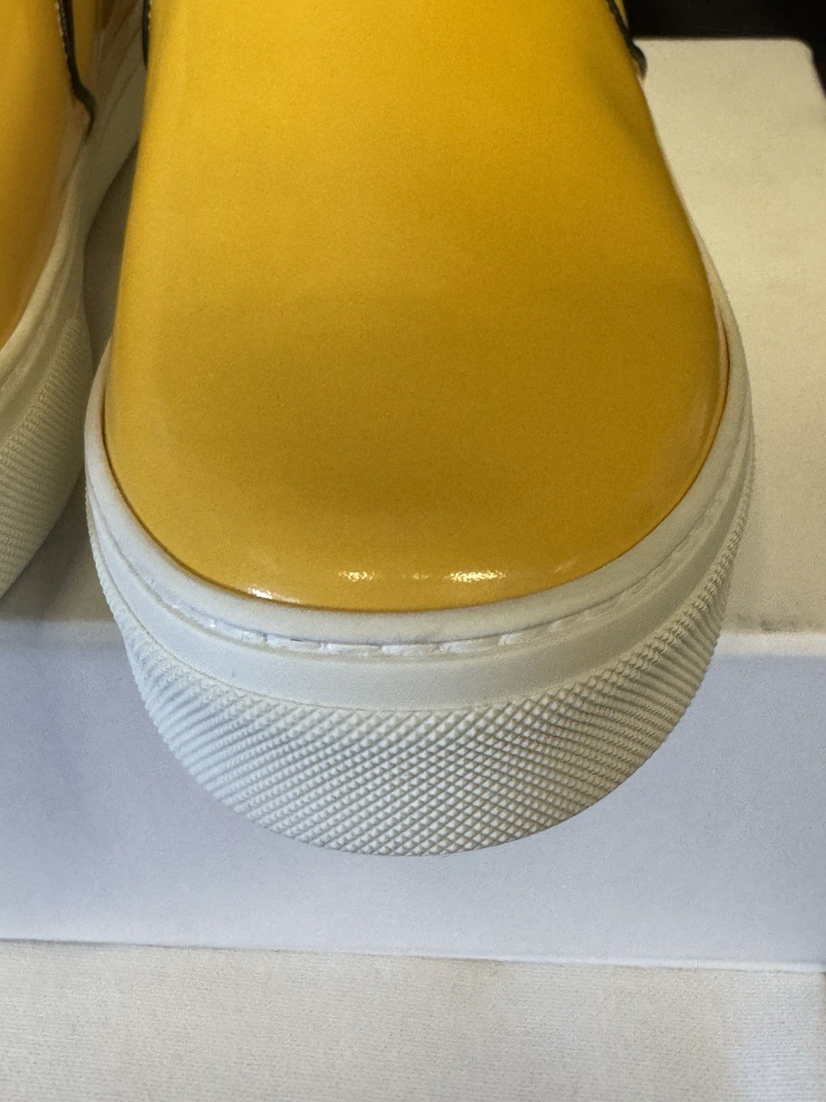 Celine Yellow Leather Slip ON Sneakers 345131 Size EU 38.5/ US 8.5 (view 11)