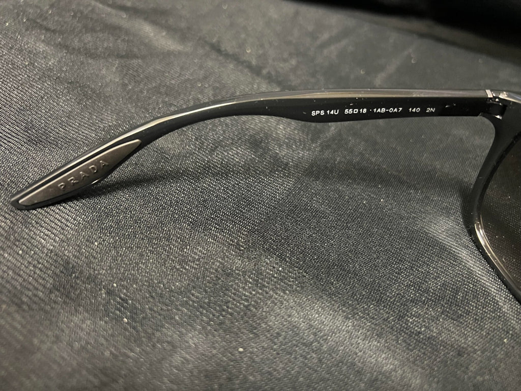 PRADA LINEA ROSSA SUNGLASSES PR14US 1AB0A7 BLACK FRAME GREY GRADIENT LENS — view 5
