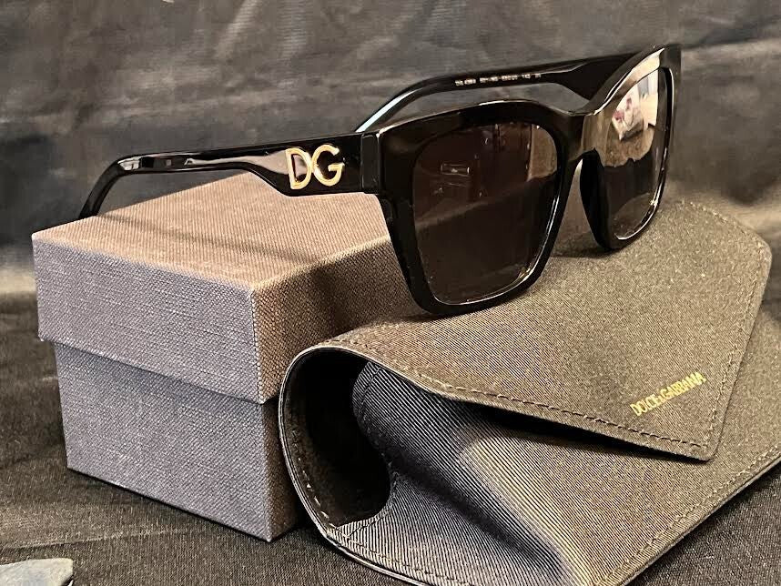 Dolce & Gabbana Sunglasses DG4384 501/8G Black Frame Grey Gradient Lens 145mm (view 7)