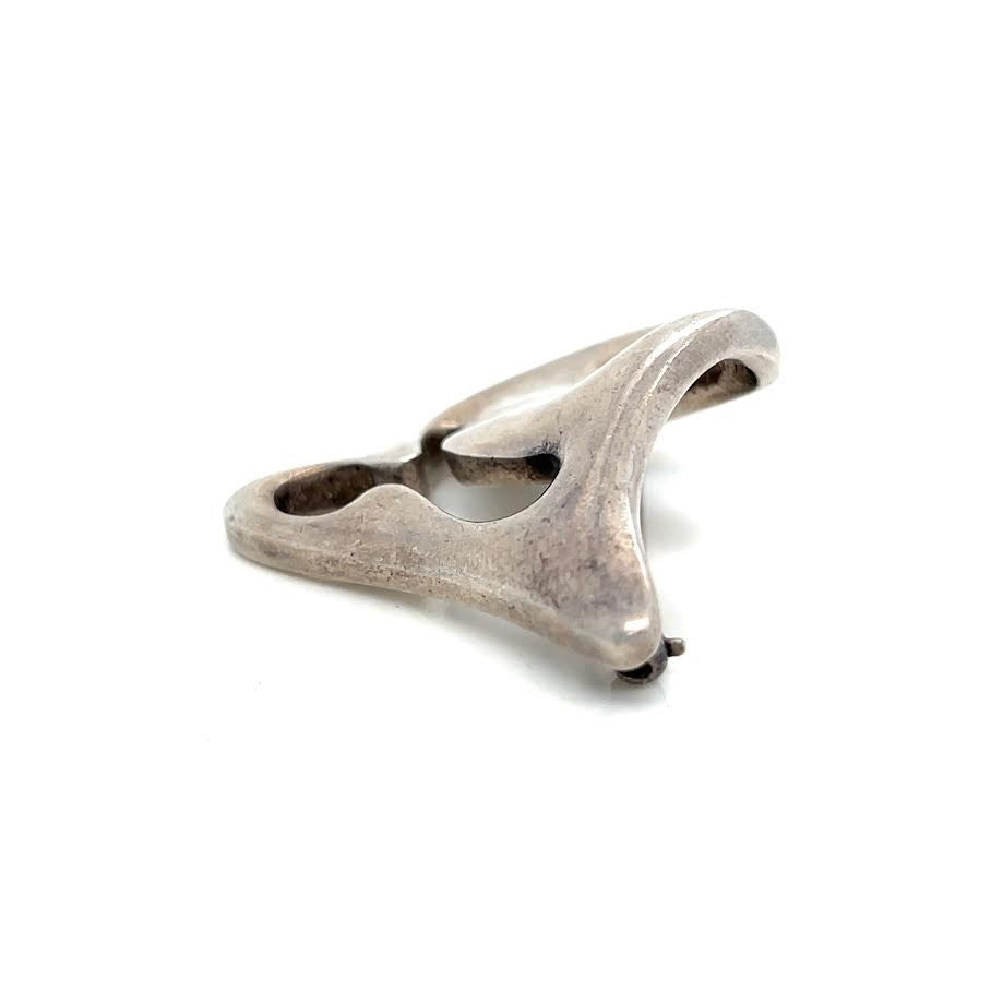 GEORG JENSEN AMOEBA BROOCH STERLING SILVER 925 VINTAGE DENMARK 322 STAMP — view 7