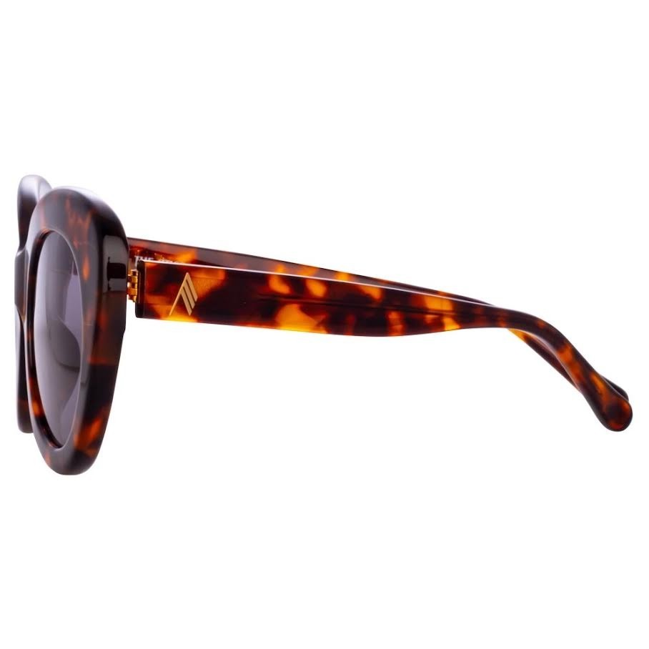 The Attico x Linda Farrow Agnes Sunglasses Tortoise ATTICO44C2SUN 53-21-140mm (view 3)