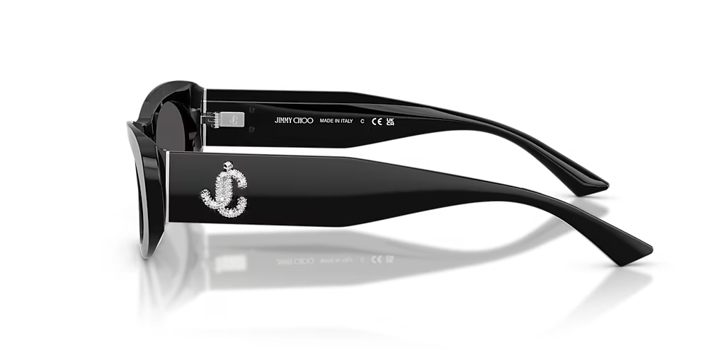 JIMMY CHOO SUNGLASSES JC5038BU 500087 BLACK FRAME DARK GREY LENS 140mm — view 3