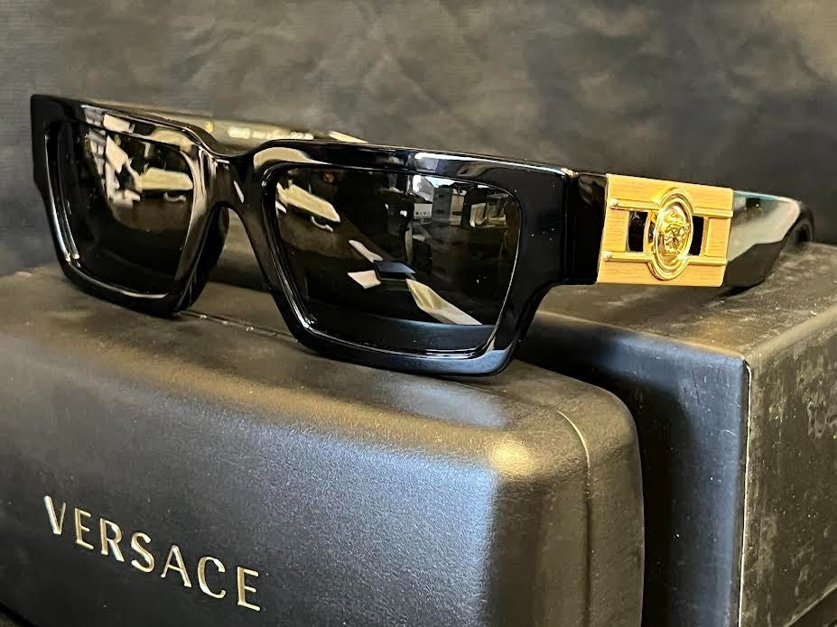 Versace Sunglasses VE4459 GB1/87 54-18 Black Frame Dark Grey Lens 140mm (view 7)