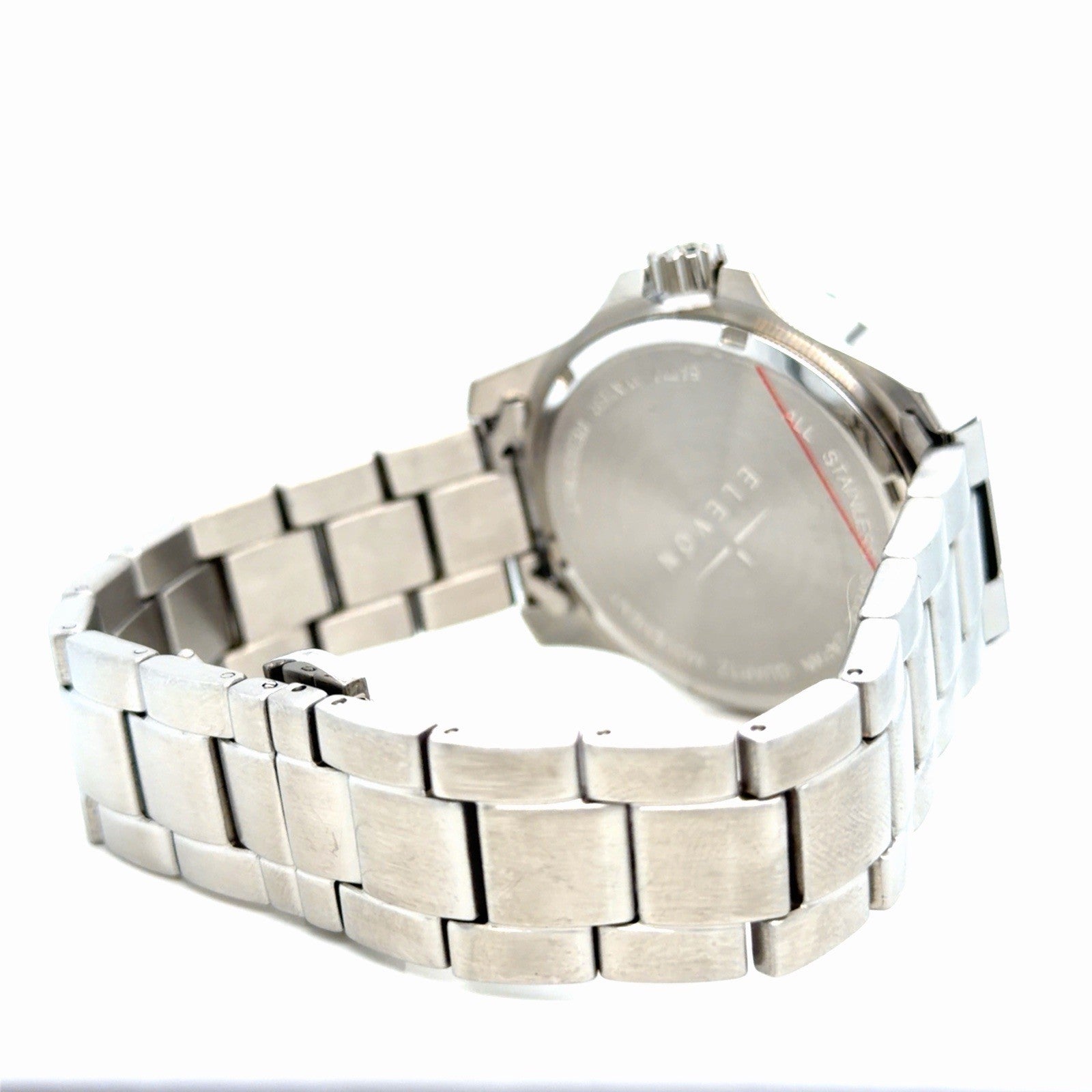 Elevon Aviator Silver/Black 41mm Stainless Steel Watch Date Indicator ELE120-2 (view 4)