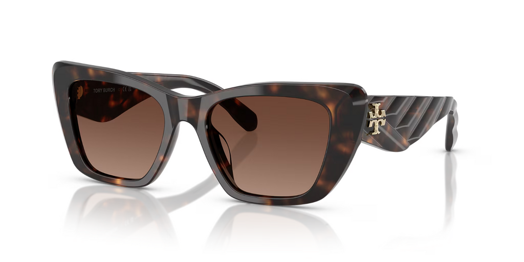 Tory Burch Sunglasses TY7216U 1964T5 52-18 Dark Tortoise Brown Polarized — Certified Authentic | San Diego Jewelry Buyers