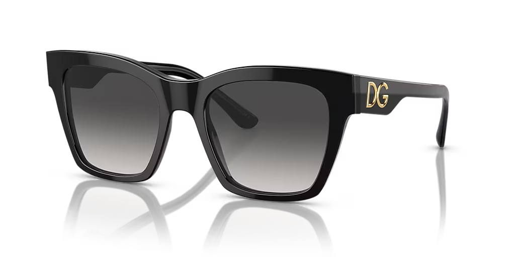 Dolce & Gabbana Sunglasses DG4384 501/8G Black Frame Grey Gradient Lens 145mm (view 1)