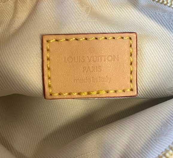 Louis Vuitton Monogram Jaquard Carryall PM Shoulder Bag, Pouch & Mirror Name Tag (view 13)