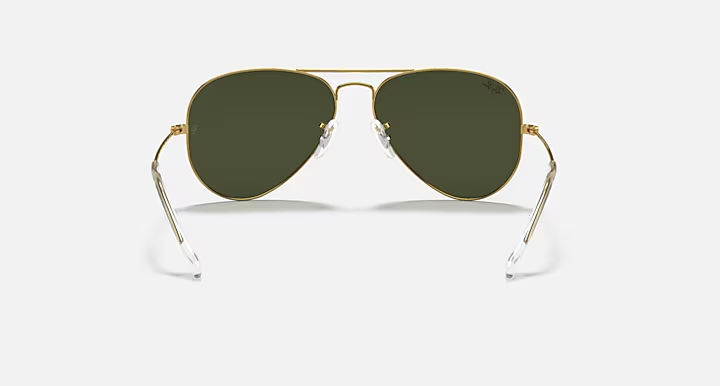 RAY-BAN SUNGLASSES AVIATOR LARGE METAL RB3025 L0205 ARISTA G-15 GREEN 135mm — view 4
