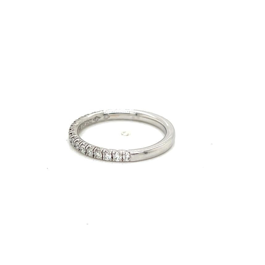 Cartier Enticille DE Cartier Wedding Ring 2mm Semi-paved Platinum Size 49 (5) (view 6)