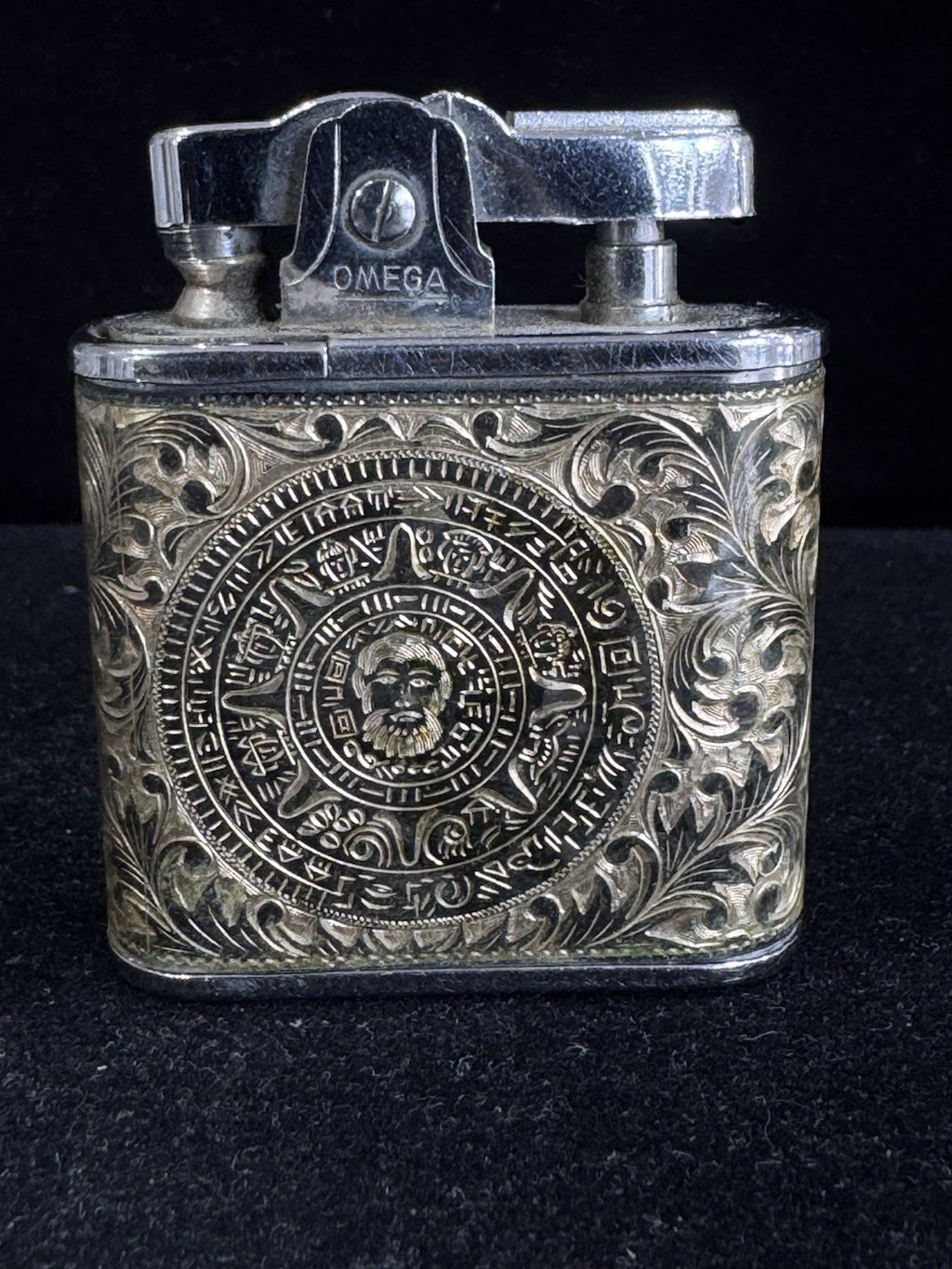 Vintage 1960S Omega Stainless Aztec & Eagle Super Lighter (view 2)
