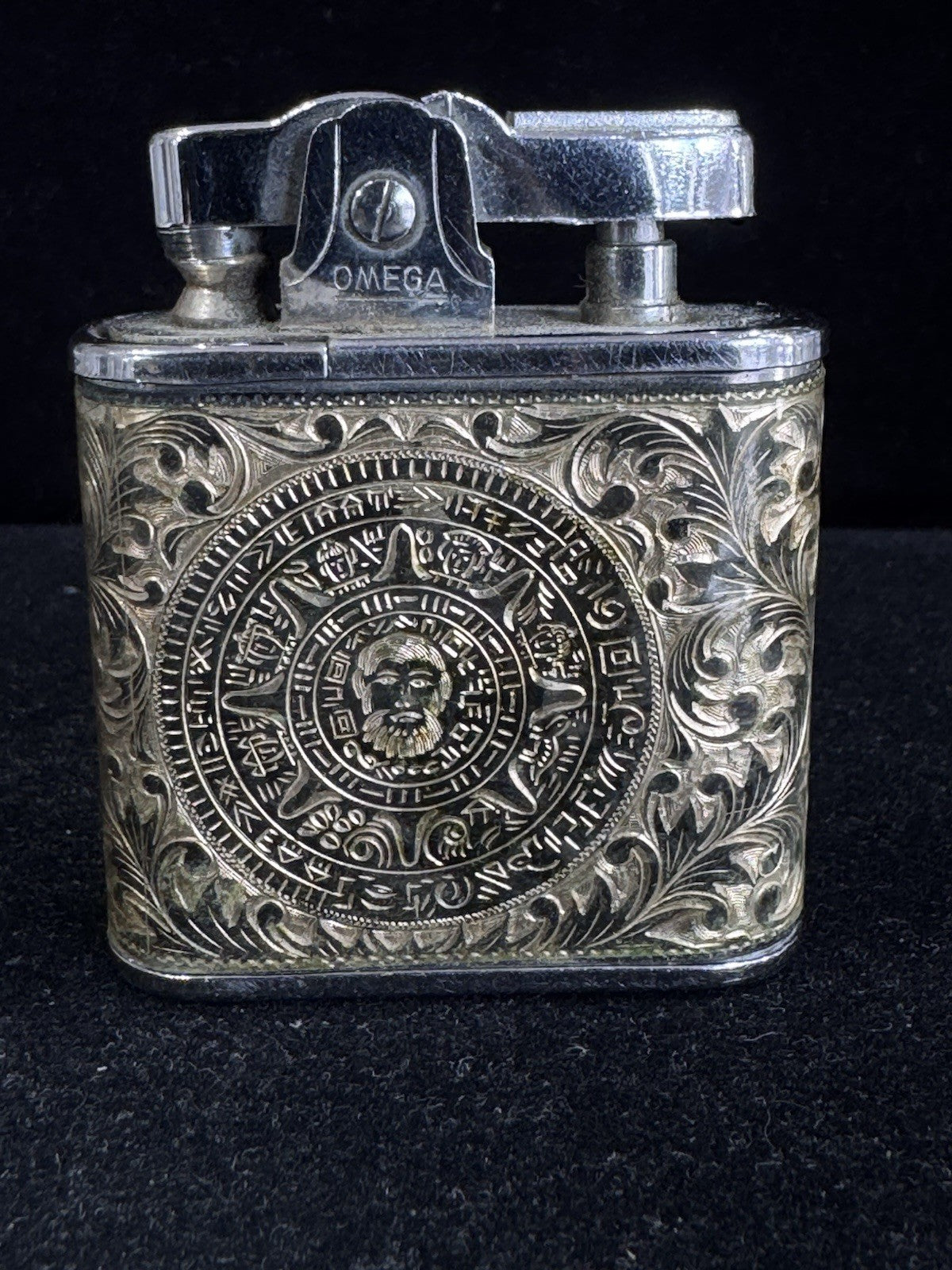 Vintage 1960S Omega Stainless Aztec & Eagle Super Lighter (view 2)