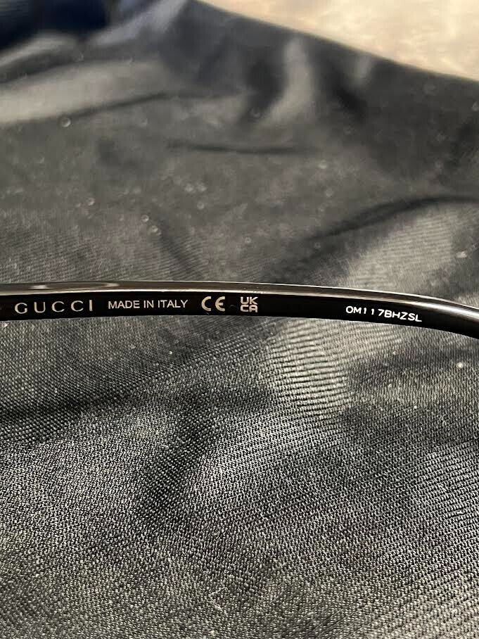 GUCCI SUNGLASSES G STRING OVAL BLACK/GREY GG1684SA 001 145mm — view 7
