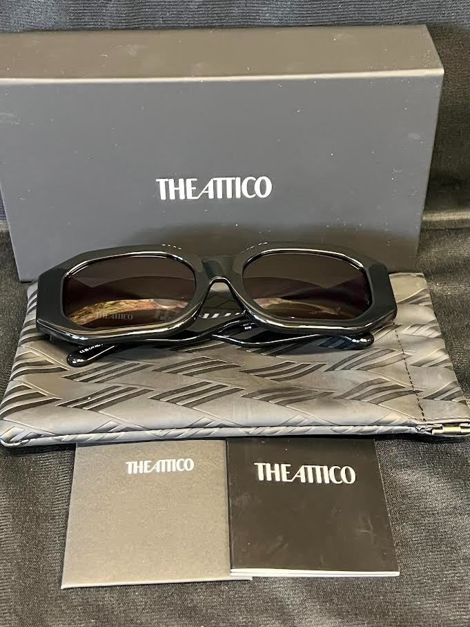 The Attico x Linda Farrow Blake Sunglasses Black ATTICO45C1SUN 140mm 56-19 (view 4)