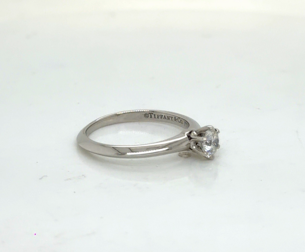 Tiffany & Co. 0.33ct Round Brilliant Diamond Solitaire Engagement Ring Size 4.5 (view 4)