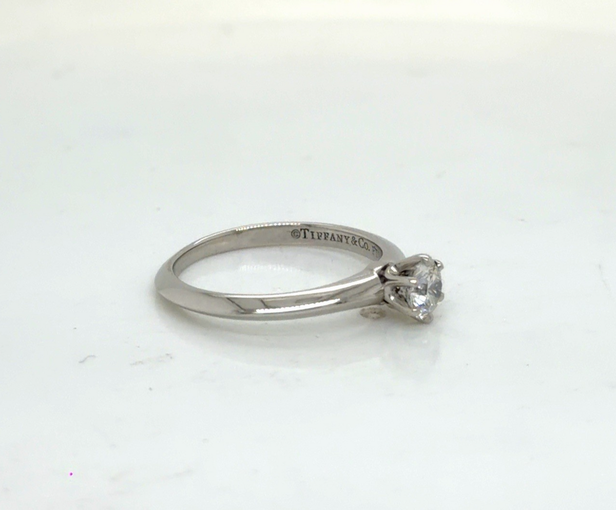 Tiffany & Co. 0.33ct Round Brilliant Diamond Solitaire Engagement Ring Size 4.5 (view 4)