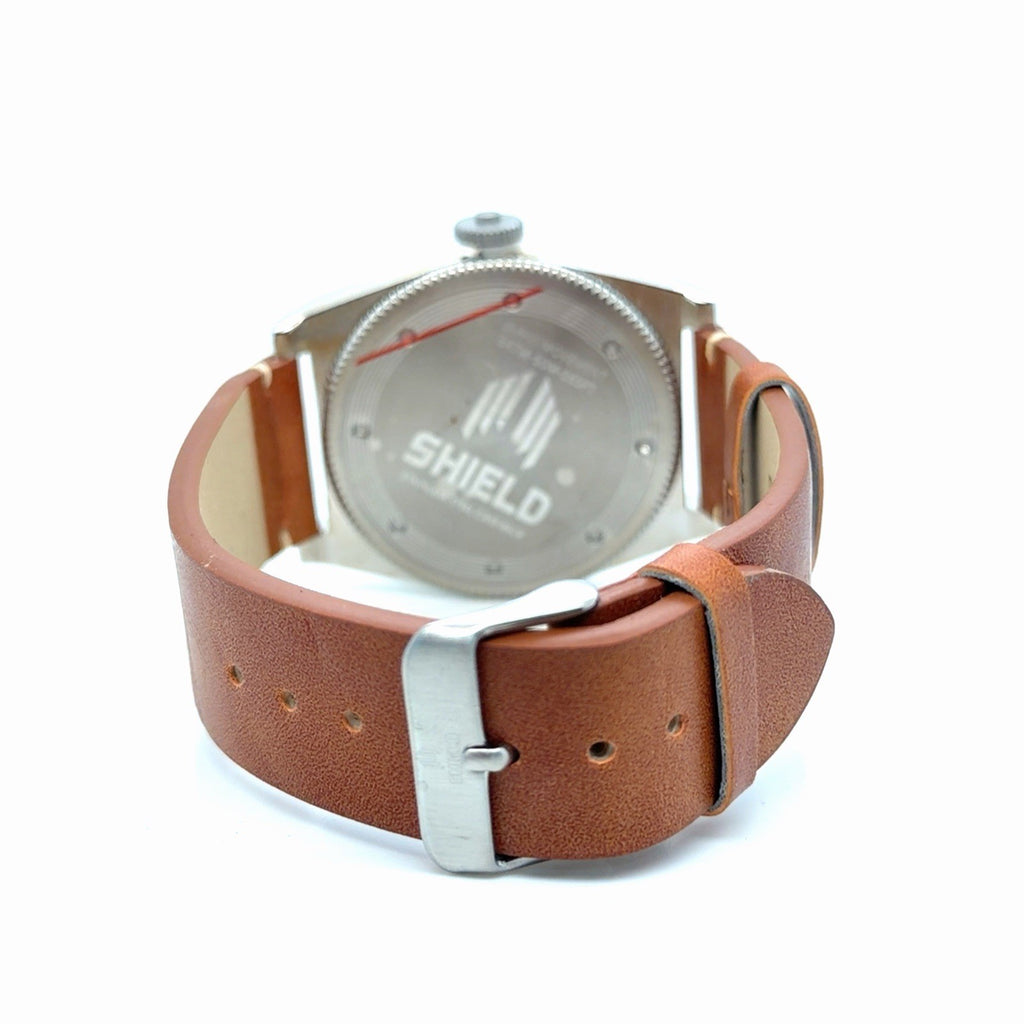 Shield 40mm Cavern Watch Black/Orange Dial, Tan Leather Strap SLDSH110-3 (view 6)
