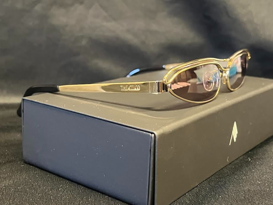 THE ATTICO x LINDA FARROW NORMA SUNGLASSES GOLD/PURPLE ATTICO73C5SUN 56-16-140mm — view 5