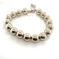 Tiffany & Co. Sterling Silver 10mm Bead Ball Bracelet 7.5" (view 1)