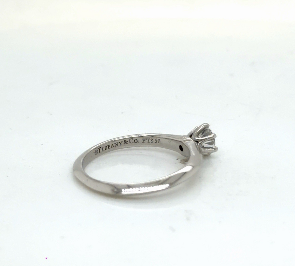 Tiffany & Co. 0.33ct Round Brilliant Diamond Solitaire Engagement Ring Size 4.5 (view 5)