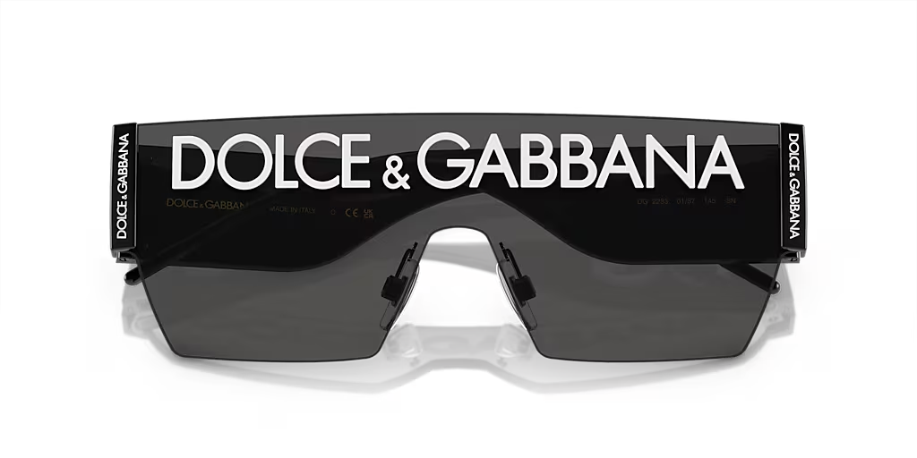 Dolce&Gabbana DOLCE & GABBANA SUNGLASSES DG2233 01/87 BLACK FRAME VIOLET GRADIENT DARK GREY — view 5