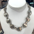 ALPHONSE LAPAGLIA DESIGNED SIGNED STERLING SILVER 113 LEAF NECKLACE VINTAGE 17in — Certified Authentic | San Diego Jewelry Buy