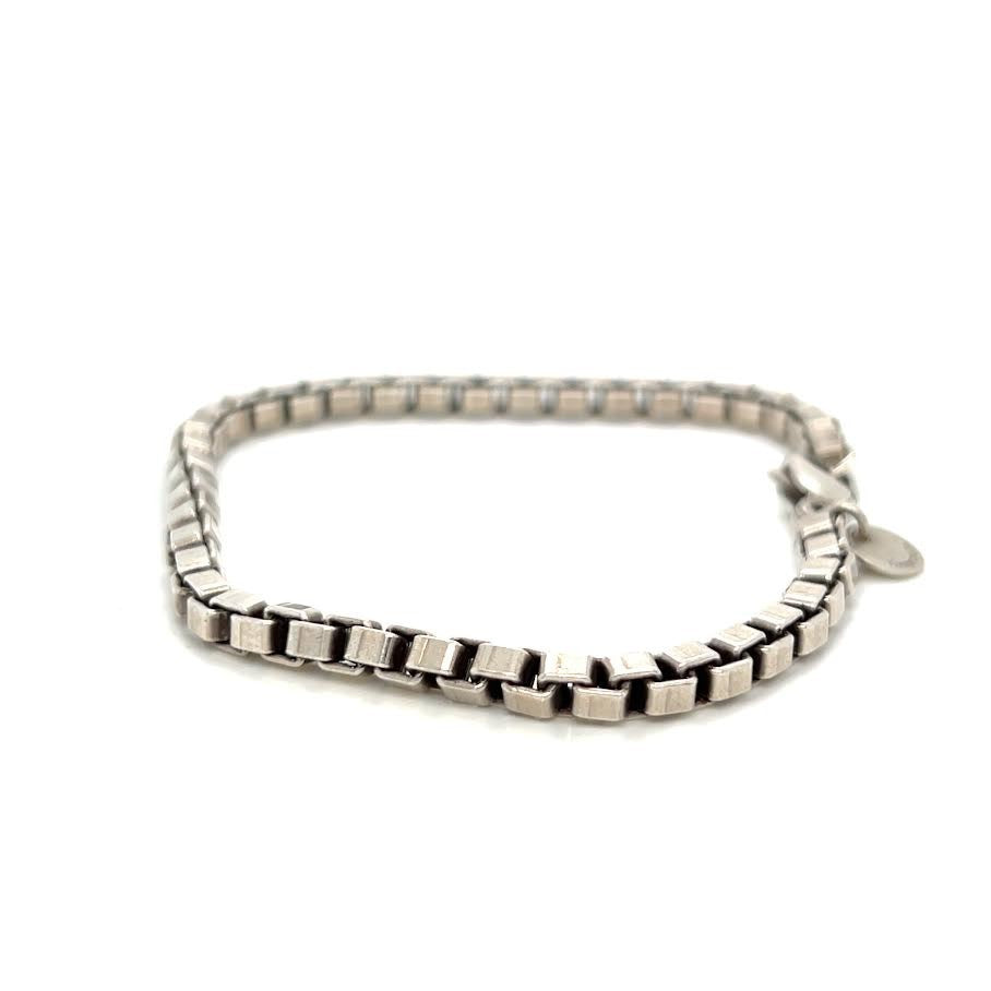 Tiffany & Co. Venetian Link Chain Bracelet Sterling Silver 925 Medium - 7.5 in (view 2)