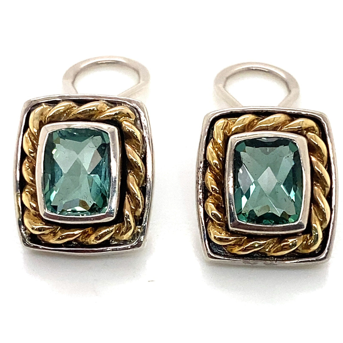 Samuel Behnam bjc earrings/ring set silver/14ky & praseolite quartz (view 3)