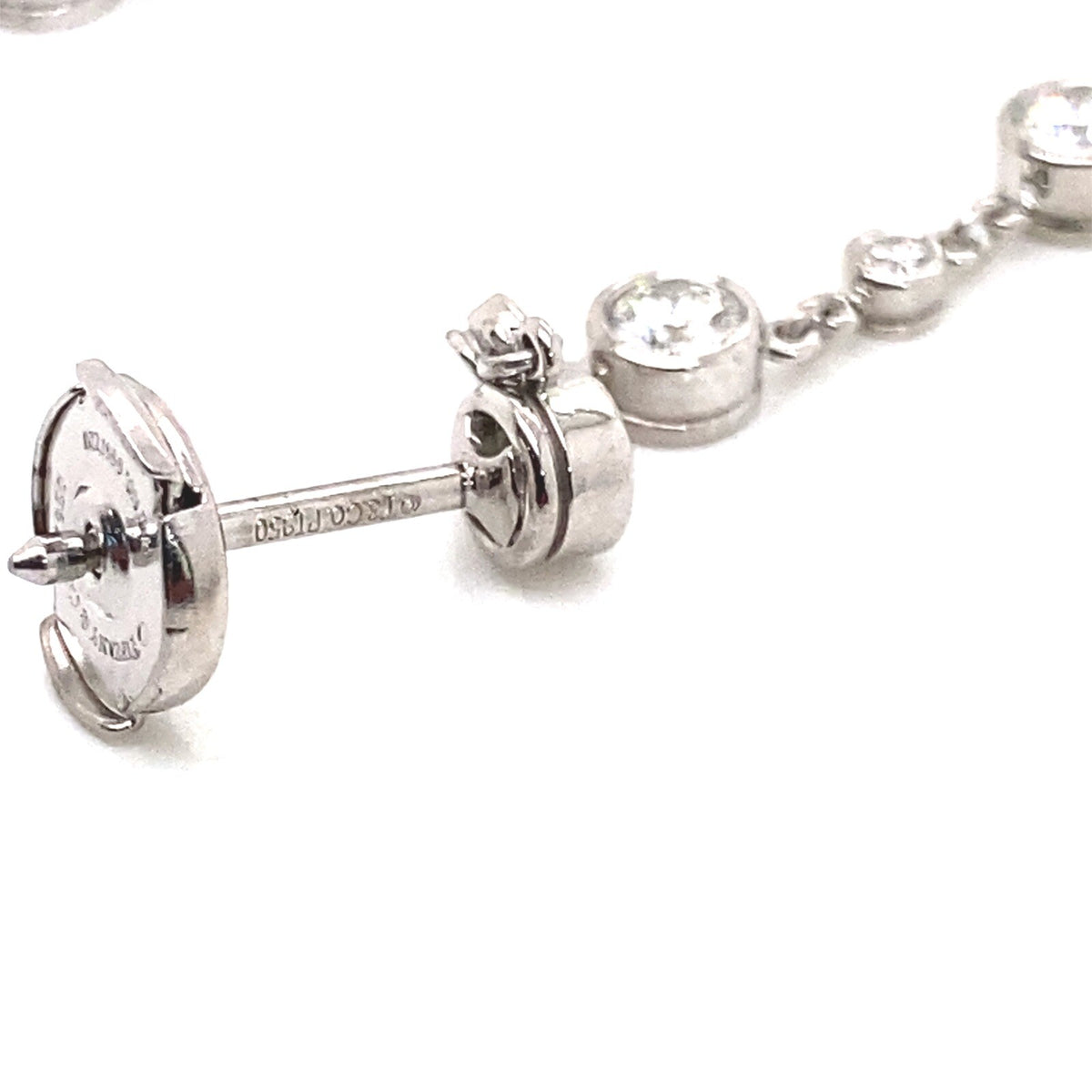 1.40tcw Tiffany & Co. Diamonds by the Yard Platinum Drop Dangle Earrings (view 5)