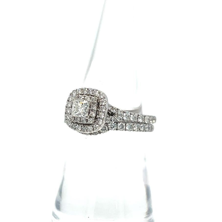 Neil Lane NEIL LANE 2 PIECE WEDDING/ENGAGEMENT DIAMOND RING SET 14K WHITE GOLD SIZE 5.75 — view 2