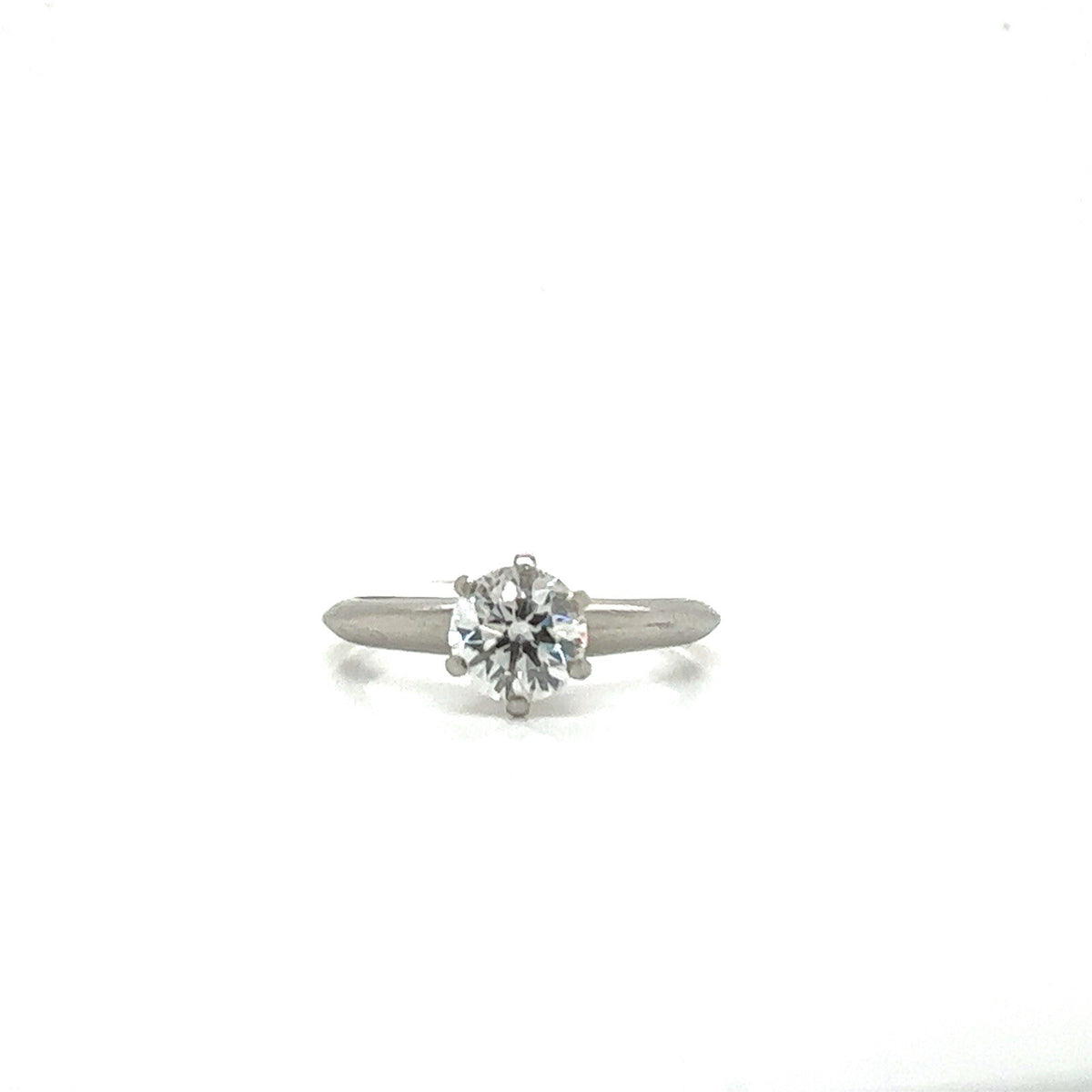 0.77ct Tiffany & Co. Round Brilliant Diamond Solitaire Engagement Ring Platinum (view 1)