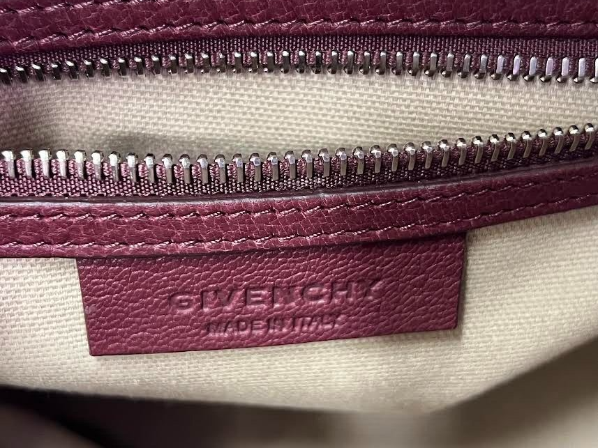 Givenchy Goatskin Mini Tri-color Antigona Burgundy Pink White Top Handle Bag (view 5)