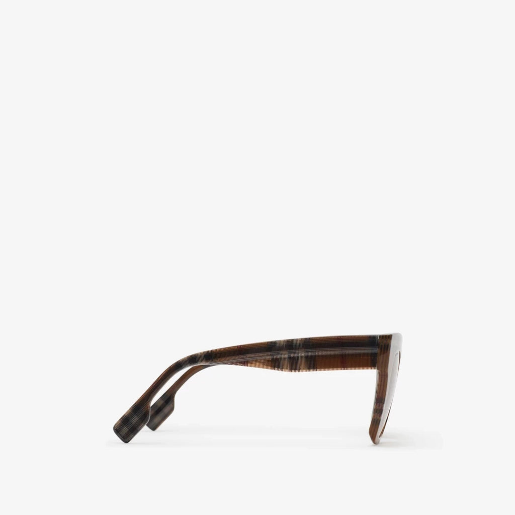 Burberry KITTY BE 4364 F 396713 Check Brown / Brown Gradient Sunglasses 51mm New (view 2)