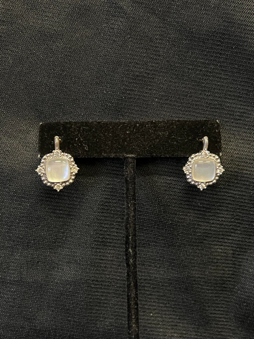 Judith Ripka Silver 925 Earrings 18K Gold Post (view 10)