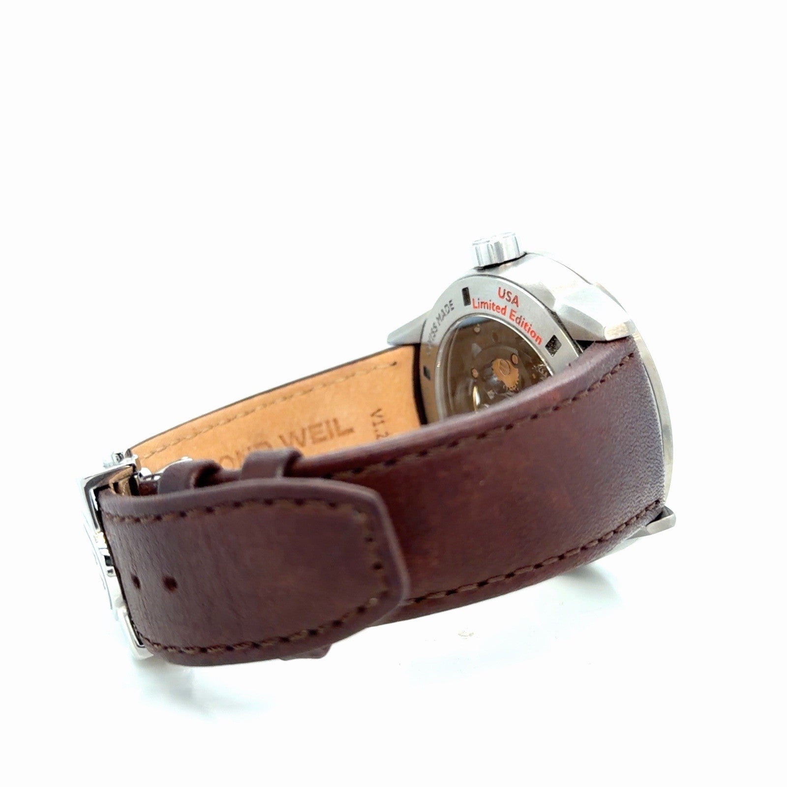 Raymond Weil Freelancer Automatic Blue Dial 2875-TIR-05500 Brown Leather USA LE (view 10)