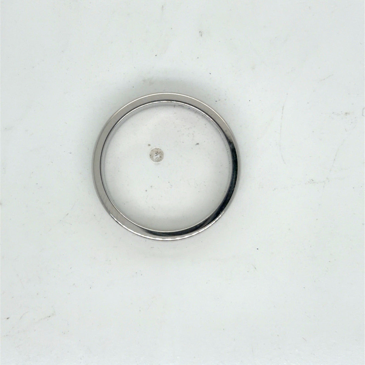 Cartier Vendome Louis Wedding Band Ring 18k White Gold Au 750 Size 56 (US 7.5) (view 9)