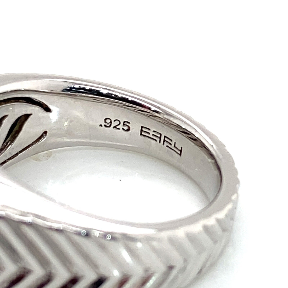 Effy Sterling Silver Malachite Square Top Chevron Ring Size 10 (view 5)