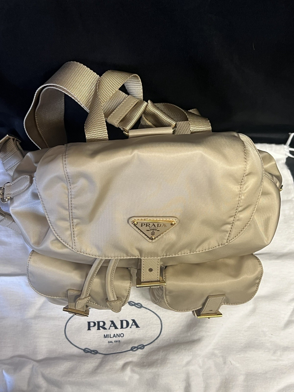 Prada Re-Edition 1978 Re-Nylon Backpack Small Desert 1BZ677_RV44_F0FHI_V_OOM (view 5)