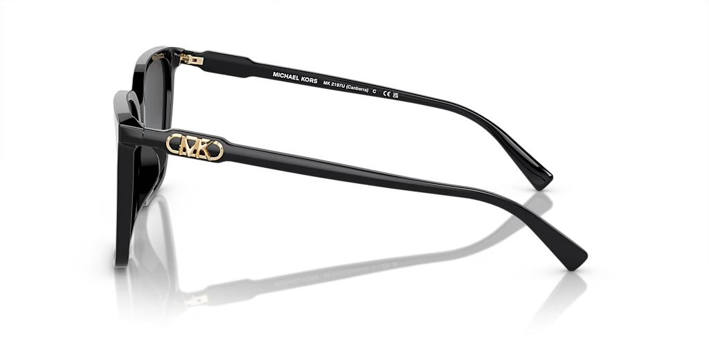 MICHAEL KORS CANBERRA SUNGLASSES MK2197U BLACK/GREY GRADIENT POLARIZED 140mm — view 3