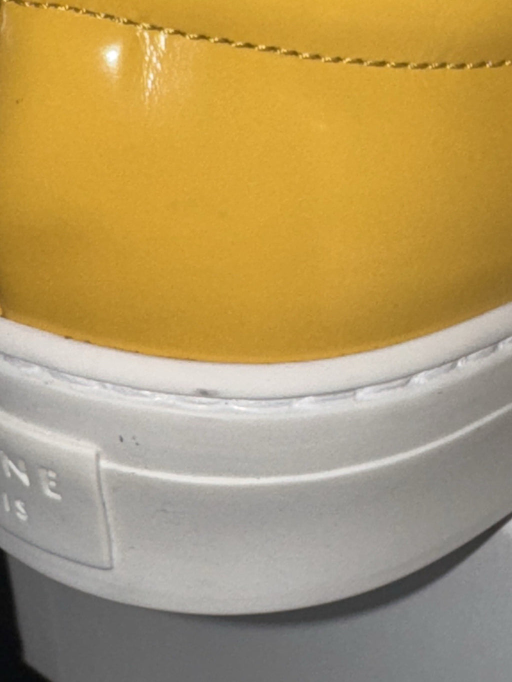 Celine Yellow Leather Slip ON Sneakers 345131 Size EU 38.5/ US 8.5 (view 8)