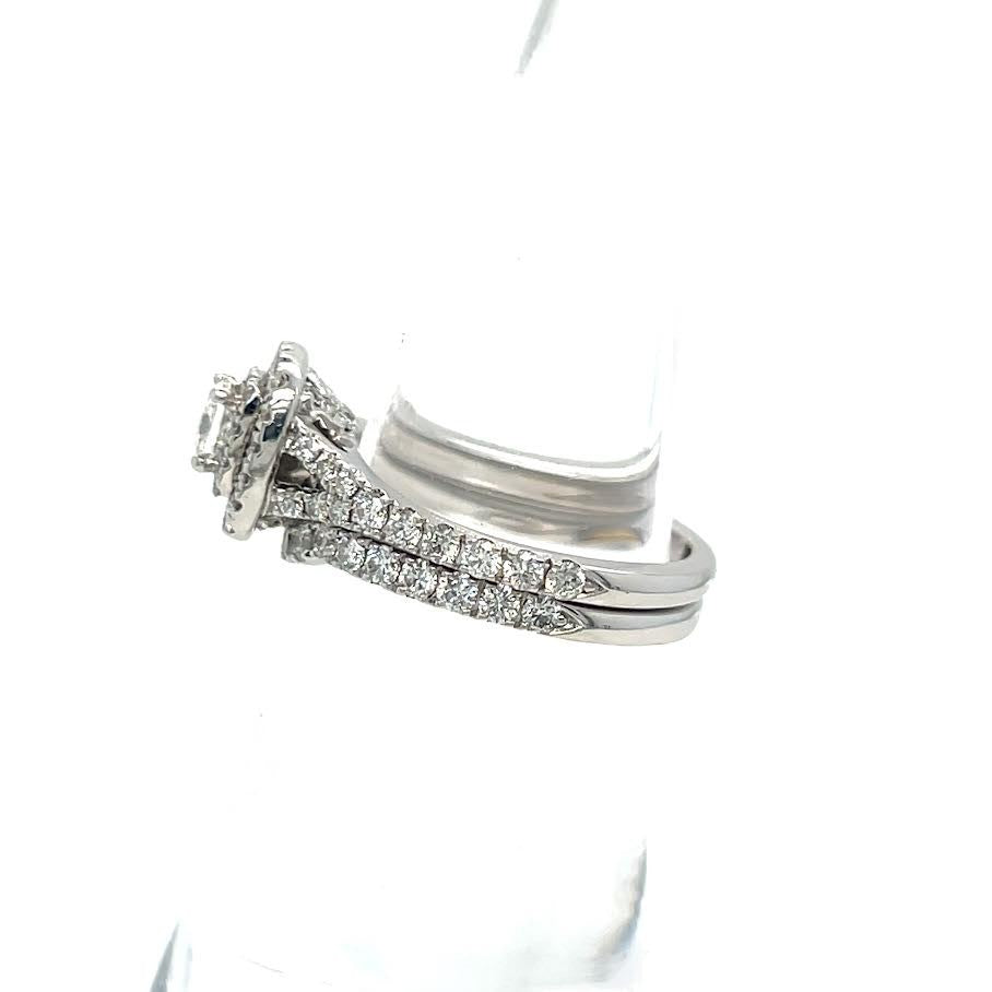 Neil Lane 2 Piece Wedding/engagement Diamond Ring Set 14K White Gold Size 5.75 (view 7)