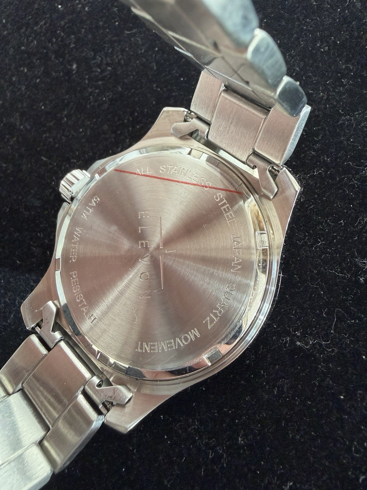 Elevon Aviator Silver/Black 41mm Stainless Steel Watch Date Indicator ELE120-2 (view 7)