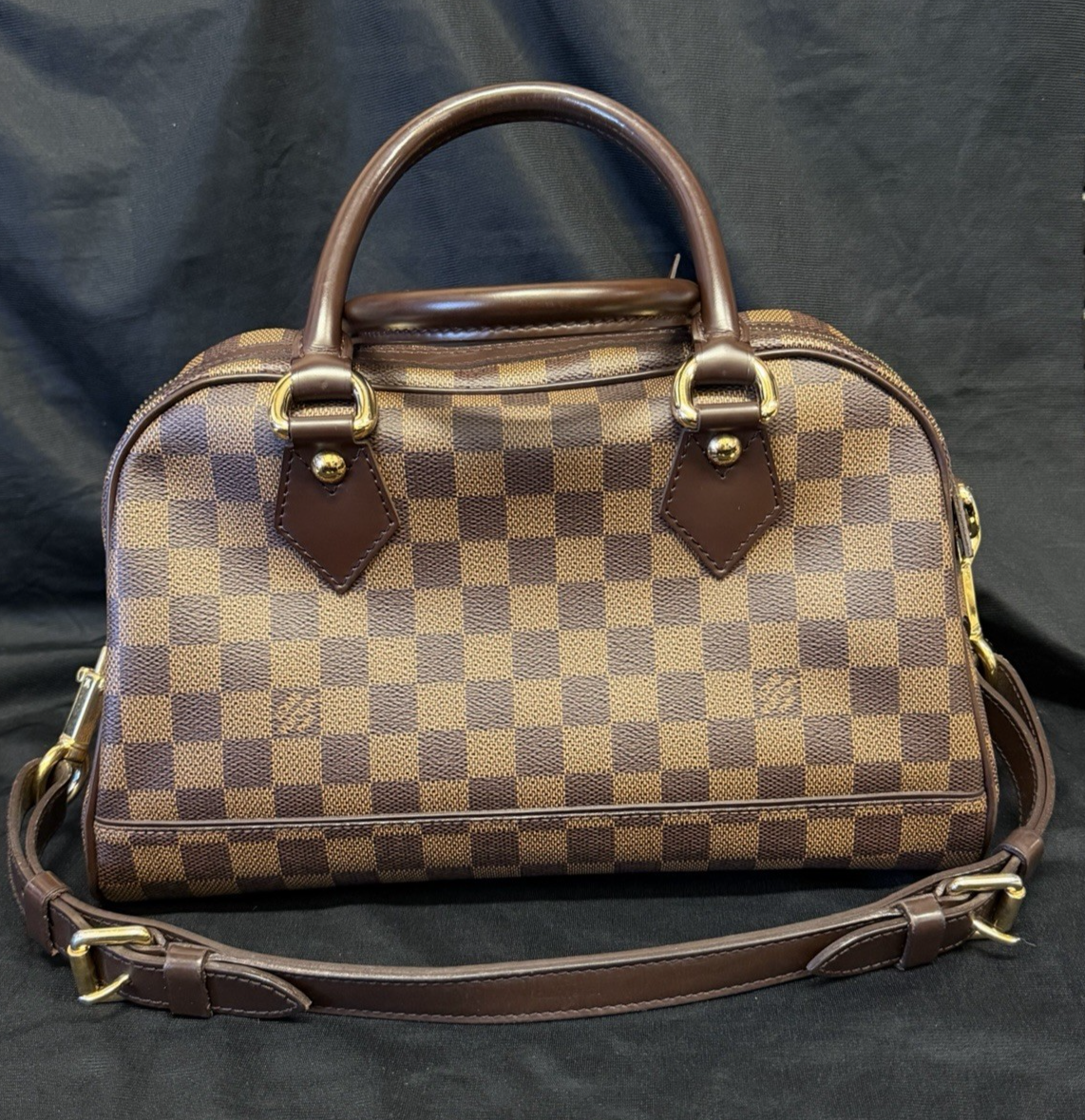 Louis Vuitton Duomo Damier Ebene Top Handle Bag, Adjustable Strap, Lock & Key — view 4