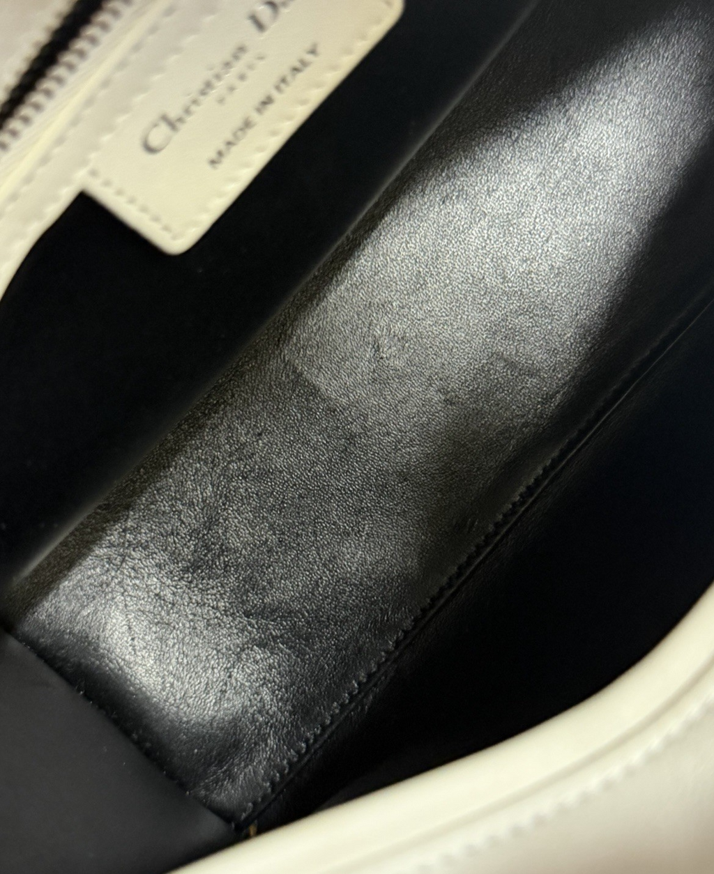 Christian Dior Medium Patch Lady Dior Bag White Calfskin Leather — view 8
