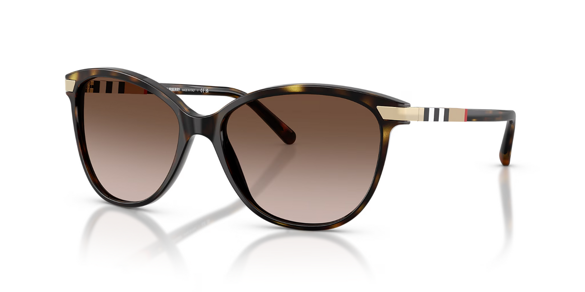 Burberry Dark Havana Frame Brown Gradient Lens Sunglasses BE4216 57-16/ 140 MM (view 1)