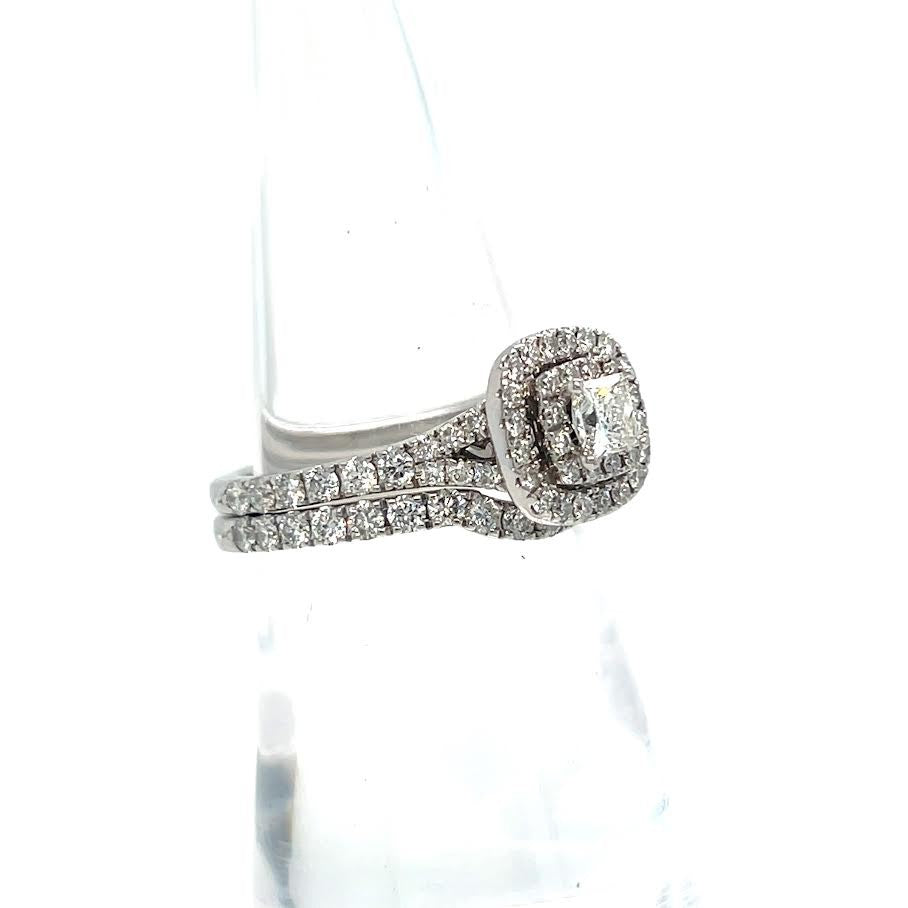 Neil Lane NEIL LANE 2 PIECE WEDDING/ENGAGEMENT DIAMOND RING SET 14K WHITE GOLD SIZE 5.75 — view 3
