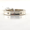 0.05tcw Tiffany & Co. Sterling Silver 3 Diamond 4mm Band Ring Size 5 — Certified Authentic | San Diego Jewelry Buyers