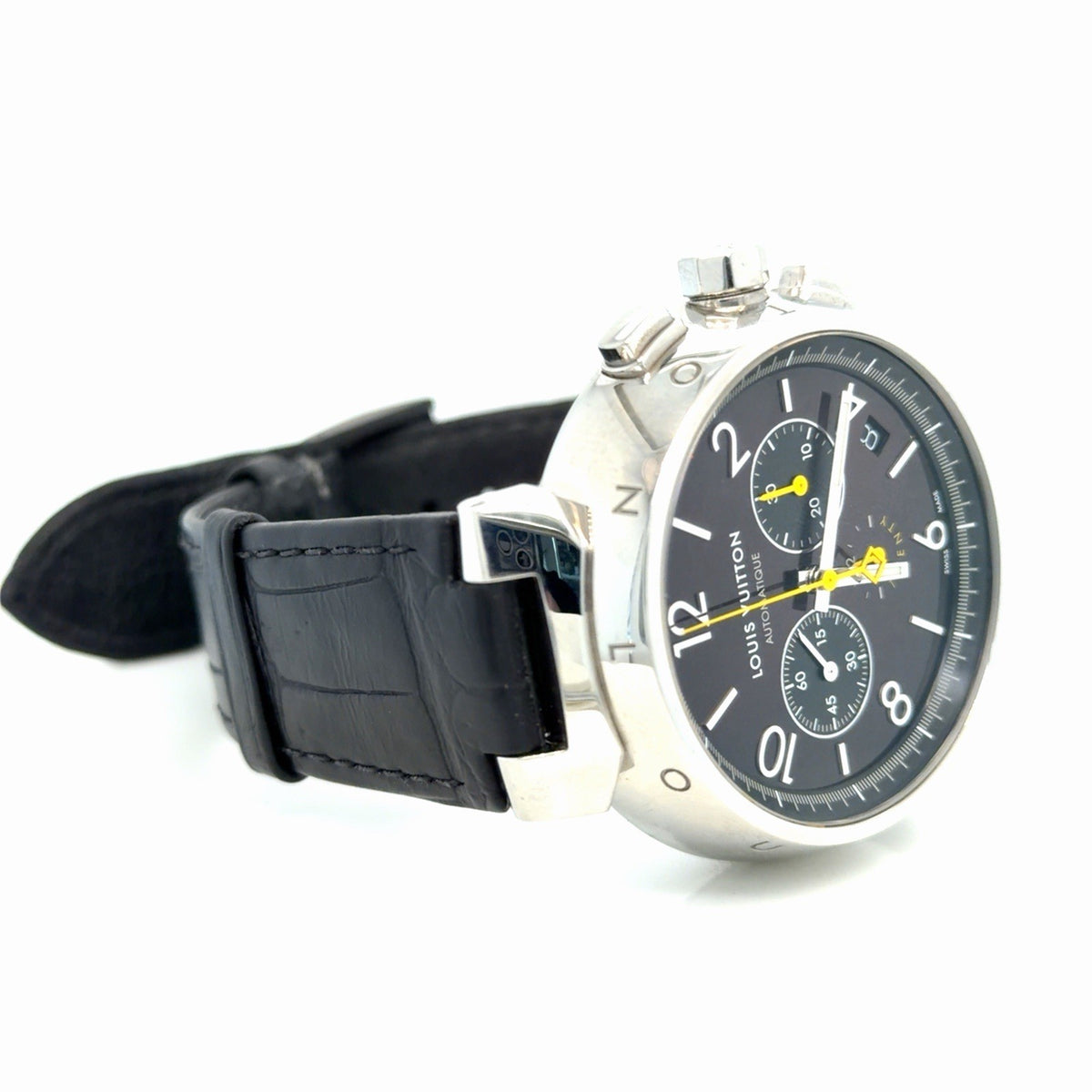 Louis Vuitton Tambour Twenty 20th Anniversary 41.5 mm Watch Black Strap QA1740 (view 7)