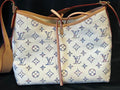 Louis Vuitton Monogram Jaquard Carryall PM Shoulder Bag, Pouch & Mirror Name Tag (view 1)