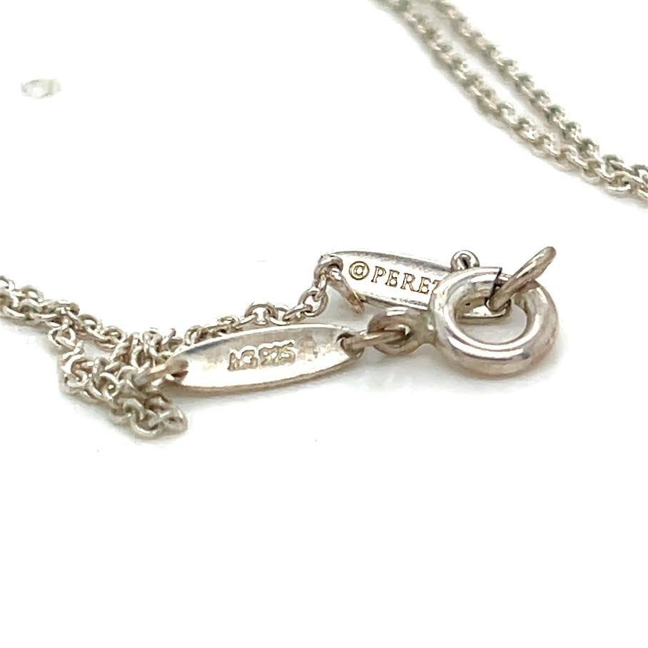 Tiffany & Co. Elsa Peretti Open Heart Pendant 16mm Sterling Silver 925 Necklace (view 6)